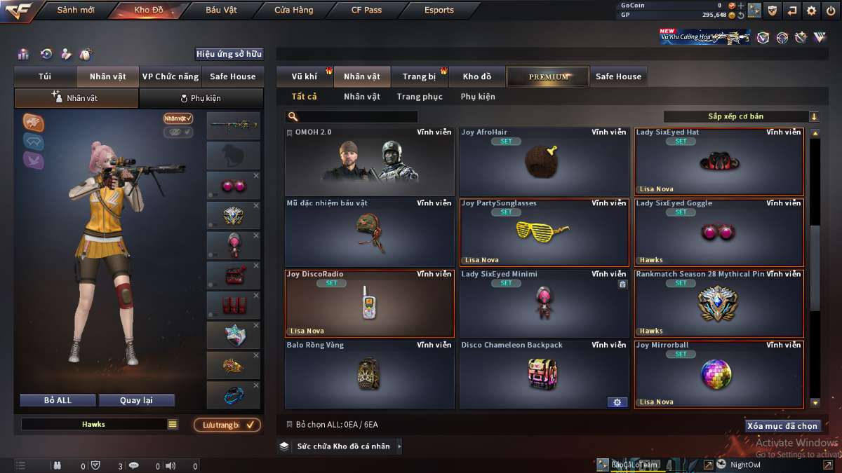 shop acc cf uy tin gia re